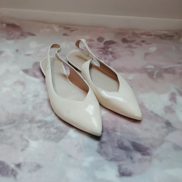 Marc Fisher Pointed Toe Slingback Flats - Picture 2 of 10